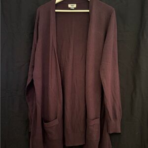 Old Navy Deep Burgundy Cardigan